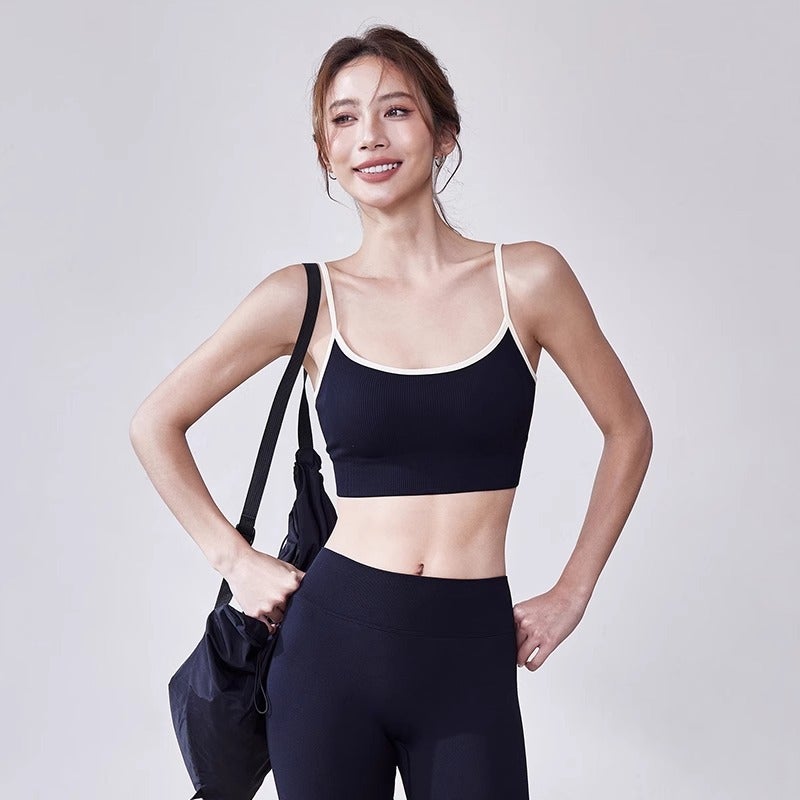 Girl Sling With Chest Pad Sports Underwear Women'S One-Piece Yoga Beauty Back Wearing Fitness Bra - Image 2